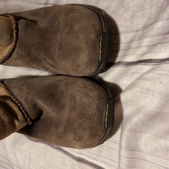Merrell 8 Women’s Encore Stitch Boot Espresso Brown Leather Shearling … - Picture 2 of 7